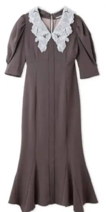 자수 칼라 머메이드 원피스