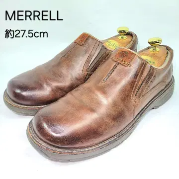 머렐 슬립온 약 27.5cm 가죽 브라운 사이드 고어