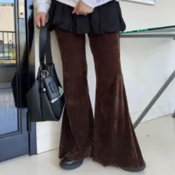 Kastane 카스타네 튤 벨로아 팬츠 브라운 1 미사용 새상품