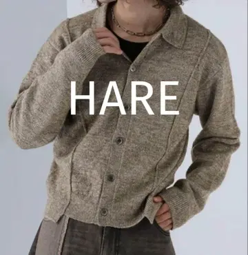 HARE 하레 멜란지 라메 FIT 니트 셔츠 프리 사이즈 무료배송