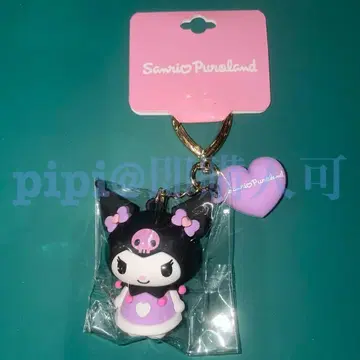 4 쿠로미 PVC 마스코트 원포인트 하트 퓨로 키링