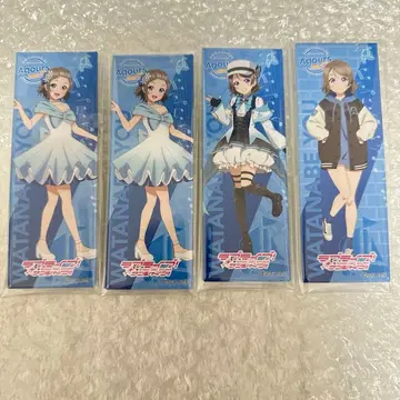 와타나베 요 러브 라이브 선샤인 Aqours 출장소 롱 캔뱃지 4개 세트