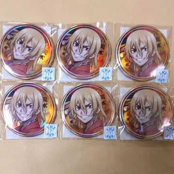 Dr.STONE 류스이 캔뱃지 6개 세트 최애 복권 여름 축제 복권