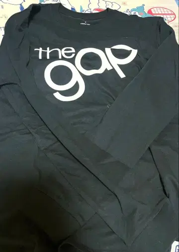 GAP 블랙 로고 크루넥 맨투맨 티셔츠 새상품