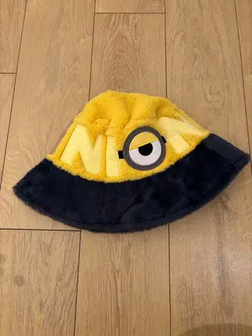 미니언 플리스 모자 버킷햇