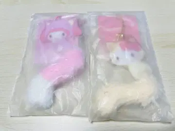 꼬리가 달린 아크릴 참 대망의 고양이 시리즈 키티 마이멜로디