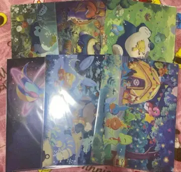 포켓몬 슬립 클리어 파일 전종 세트 포케슬리 6종 3 포케슬리