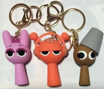 스플랜키 입체 키링 3종 세트 미사용 새상품