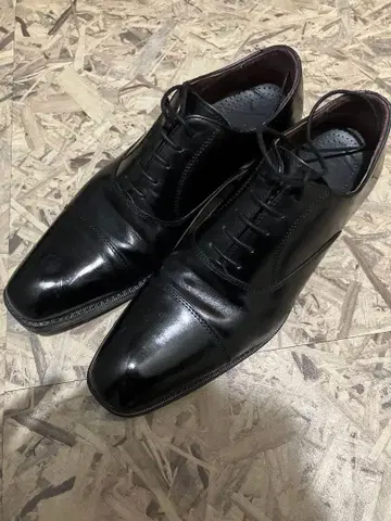 가죽 신발 비즈니스 슈즈 남성용 스트레이트 팁 26.5cm-27cm