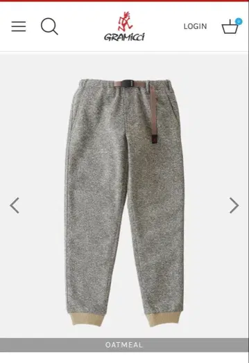 그라미치 본딩 니트 플리스 내로우 리브 팬츠 S