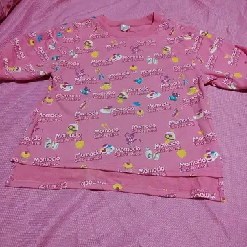 모모쿠로 여자 축제 맨투맨 셔츠 핑크 모모이로 클로버Z 굿즈