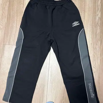 UMBRO 블랙 웻팬츠 속기모 드로코드 부착