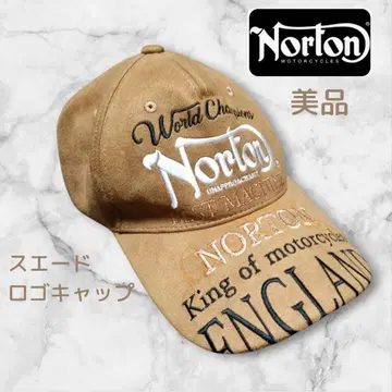 [ 새상품급 ] Norton(노턴) 로고 캡 스웨이드 카멜