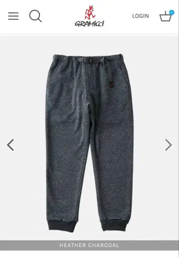 그라미치 본딩 니트 플리스 내로우 리브 팬츠 사이즈 S