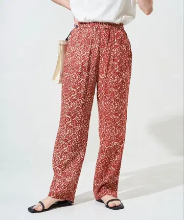 [ 택 포함 새상품 ] 프릭스스토어 인도 꽃무늬 이지 팬츠