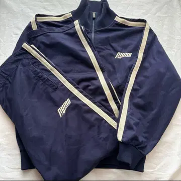 PUMA 80s 90s 빈티지 구제 의류 트랙 자켓 셋업