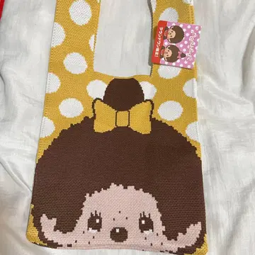 11 몽치치 라운드원 한정판 니트 토트백 노랑