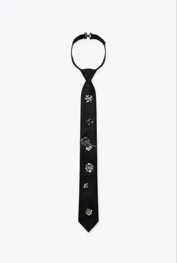 ZARA 장식 넥타이 블랙 네이비