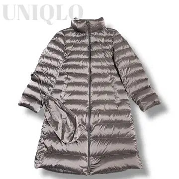 유니클로 UNIQLO 울트라 라이트 다운 롱 코트 M 브라운