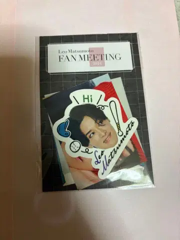 마츠모토 레오 스티커 세트 5개입 [미사용 새상품, 새상품급] 공식 굿즈