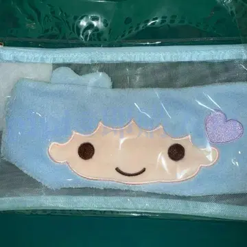 키키 헤어밴드 메쉬 파우치 원포인트 하트 퓨로