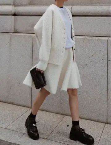 마차트 machatt 부클 니트 가디건