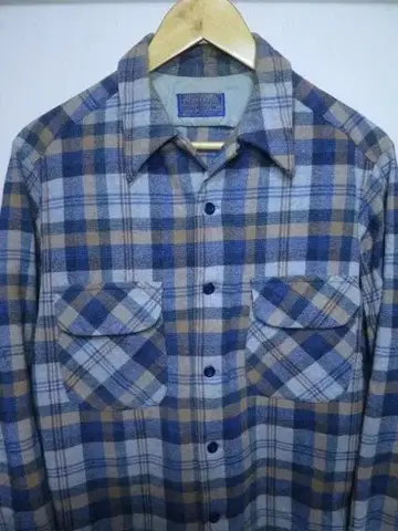70s PENDLETON 보드 셔츠 S~M 울 체크