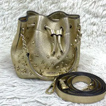 JIMMY CHOO 숄더백 봉봉 2way 스터드 버킷