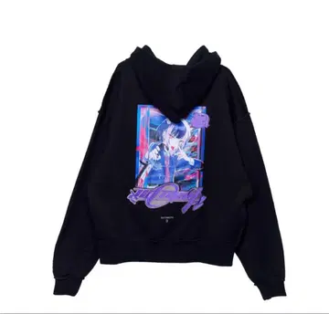 NIRA HOODIE [잔기] 계속 한밤중이면 좋을 텐데. 후드티