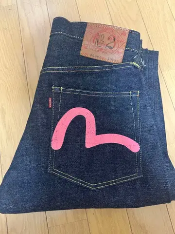 EVISU 카모메 핑크 No.2 lot 2000Z