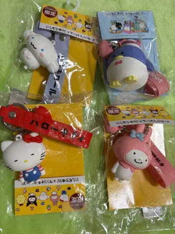 백참 4개 세트 니시무라 유우지 산리오 키티 마이멜로디 시나모롤 썸