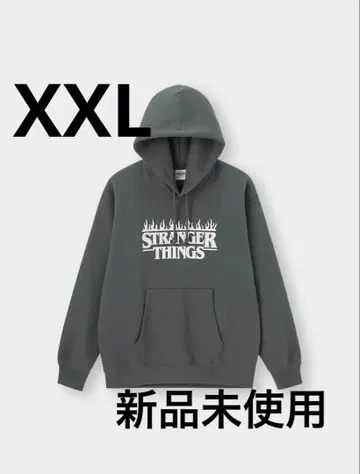 GU STRANGER THINGS 그레이 후드티 XXL
