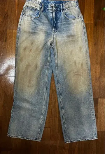 ZARA 빈티지 가공 배기 핏 청바지 EU 38 (JP 30)