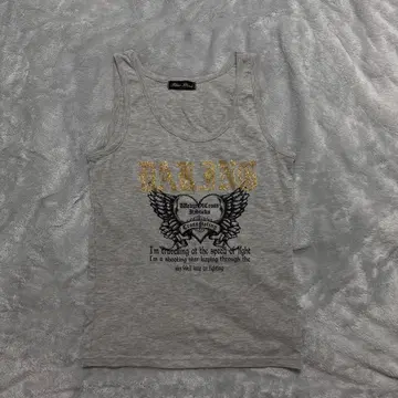 그래픽 프린트 탱크탑 y2k 그런지 구제 의류