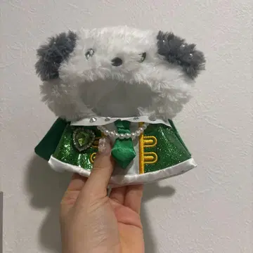 포차코 아이돌 의상 봉제 인형 엔조이 아이돌 산리오 그린 옷