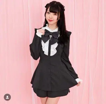 시크릿허니 긴팔 셋업 블랙