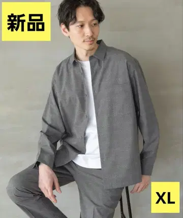 글로벌 워크 어반 셔츠 AIR 그레이 체크 XL