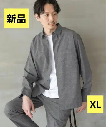 글로벌 워크 어반 셔츠 AIR 그레이 체크 XL