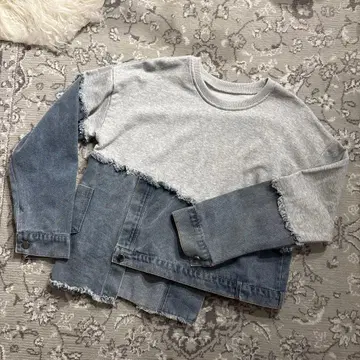 [ 새상품급 ] ABI TOKYO 데님 도킹 풀오버