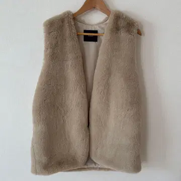 Re:EDIT 미들 인조 모피 베스트
