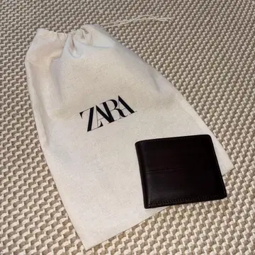 ZARA 접이식 지갑 브라운