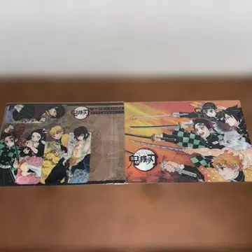 [ 귀중 ] 귀멸의 칼날 책받침 & 클리어 책갈피 시트 세트