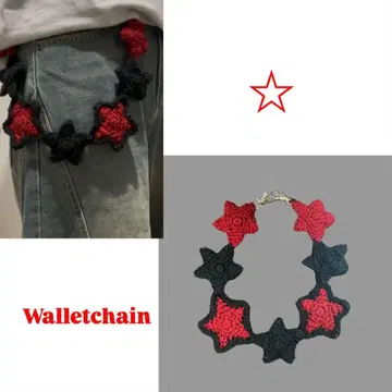 [한정 가격!] 별 모양 지갑 체인