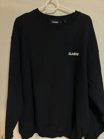 XLARGE 블랙 맨투맨 M