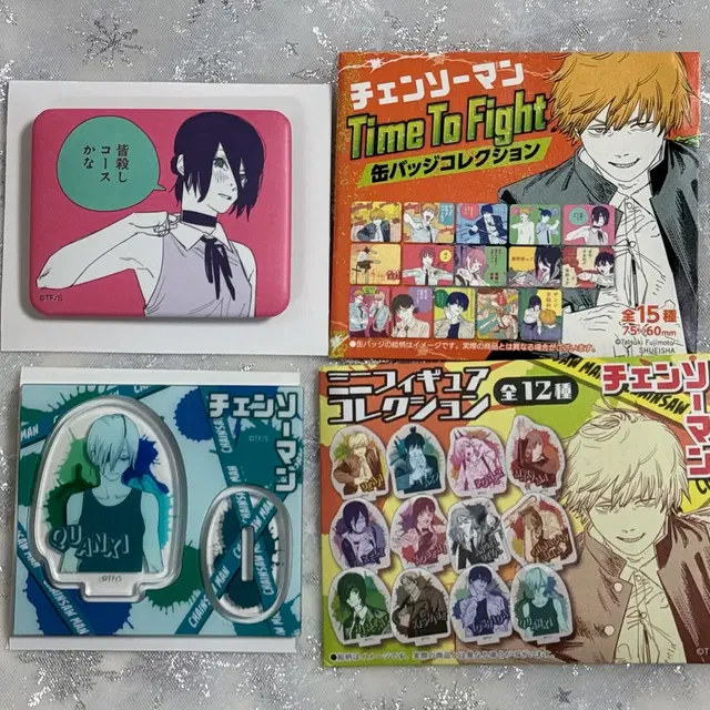 일괄) 체인소맨 중프샵 중국 점프샵 레제 캔뱃지 콴시 미니 아크릴스탠드