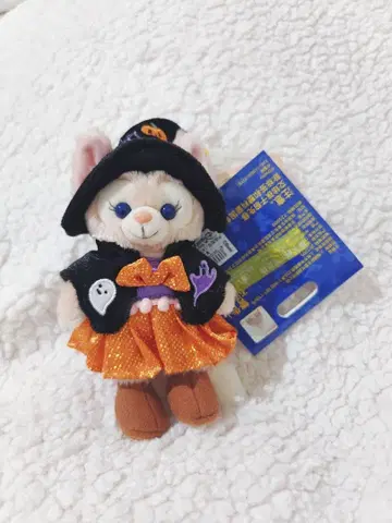 상하이 디즈니 한정판 헬로윈 마녀 리나벨 봉제 인형 키링