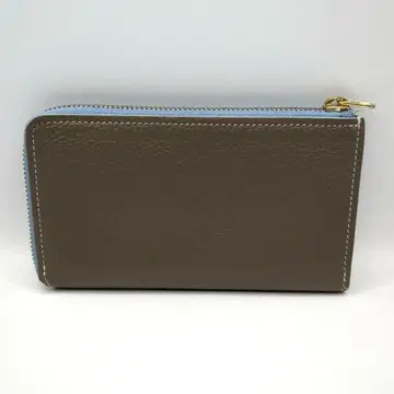 미사용급 COTOCUL 코토컬 장지갑 그레이 가죽 L자 지퍼