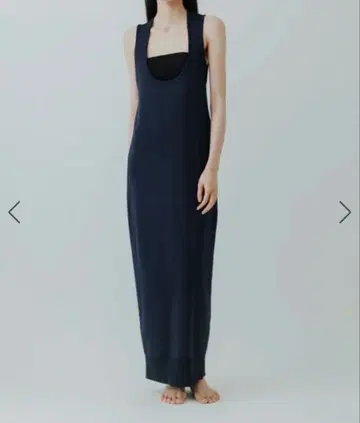 요 바이오톱 롱 니트 드레스 사이즈 1 네이비