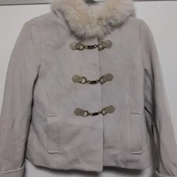 미슈마슈 더플 코트 퍼 포함