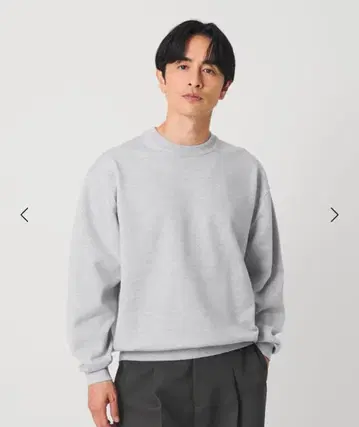 25AW 미사용 뷰티앤유스 하이브리드 울 크루넥 니트